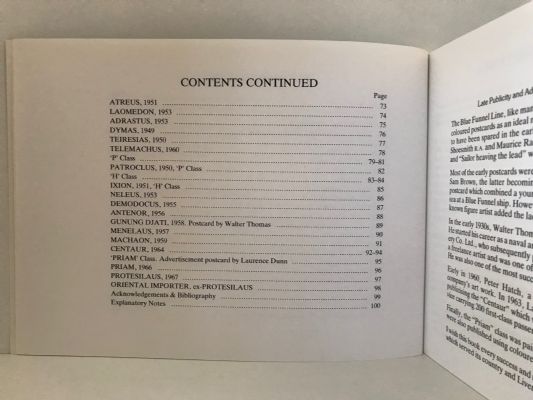 THE BLUE FUNNEL LINE: A Portrait In Photographs & Old Picture Postcards