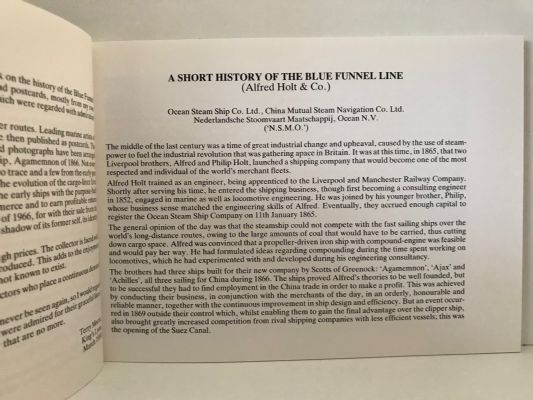 THE BLUE FUNNEL LINE: A Portrait In Photographs & Old Picture Postcards