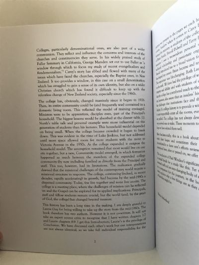 AN UNFOLDING STORY: A History of Carey Baptist College