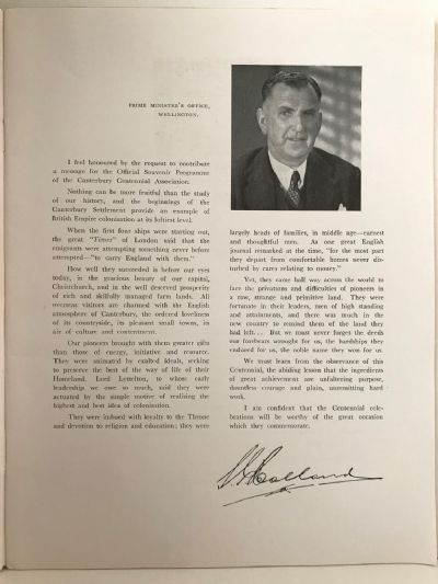 CANTERBURY CENTENNIAL CELEBRATIONS 1850 - 1950: Official Souvenir Programme