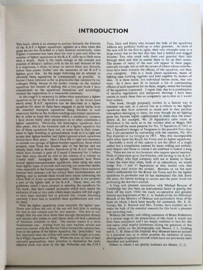 FIGHTER SQUADRONS: Of The R.A.F. and Their Aircraft