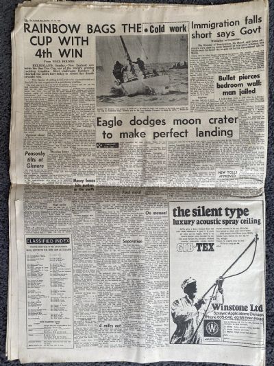 OLD NEWSPAPER: The Auckland Star, 21 July 1969 - Moon Special Final Edition