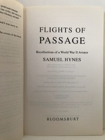 FLIGHTS OF PASSAGE: Recollections of a World War II Aviator