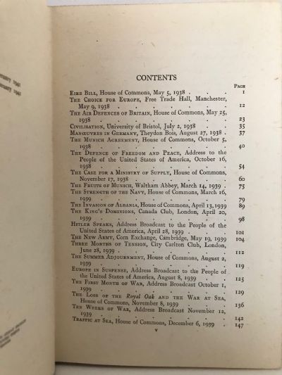 INTO BATTLE: War Speeches by The Right Hon. Winston S. Churchill