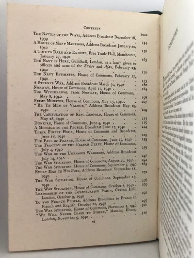 INTO BATTLE: War Speeches by The Right Hon. Winston S. Churchill