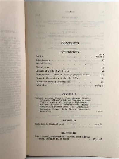 WEST COAST OF ENGLAND PILOT: Ninth edition 1948