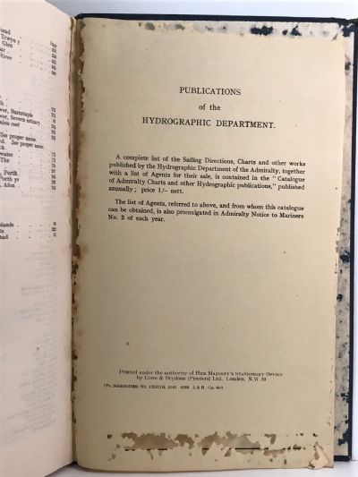 WEST COAST OF ENGLAND PILOT: Ninth edition 1948