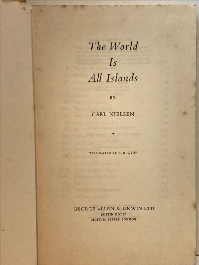 THE WORLD IS ALL ISLANDS