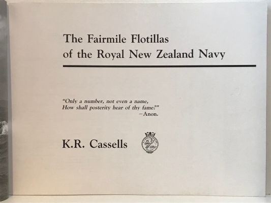 THE FAIRMILE FLOTILLAS OF THE ROYAL NEW ZEALAND NAVY