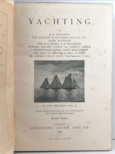 THE BADMINTON LIBRARY: Of Sports and Pastimes Yachting II