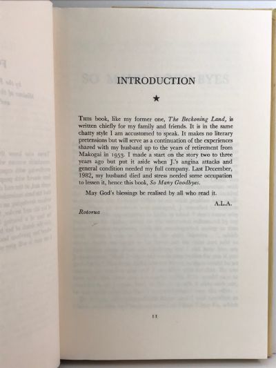 SO MANY GOOD-BYES: The Memoirs of A. L. Austin 1928-53