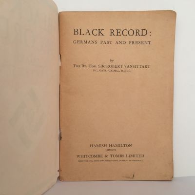 BLACK RECORD: Germans Past and Present