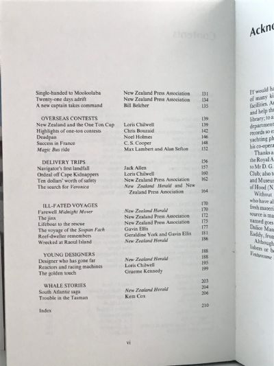 BEFORE THE WIND: A New Zealand Yachting Anthology