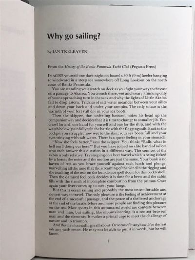 BEFORE THE WIND: A New Zealand Yachting Anthology