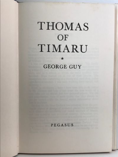 THOMAS OF TIMARU: The Life and Work of a Great Headmaster