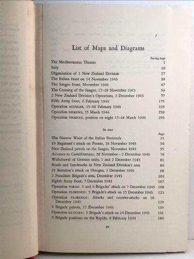 ITALY: Official History of New Zealand in the Second World War