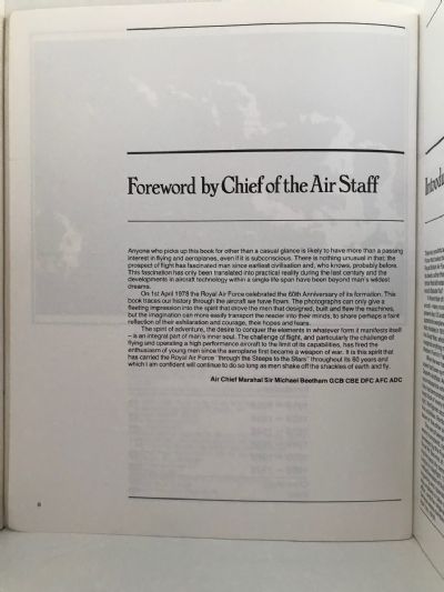 AIRCRAFT OF THE RAF: A Pictorial Record 1918-1978