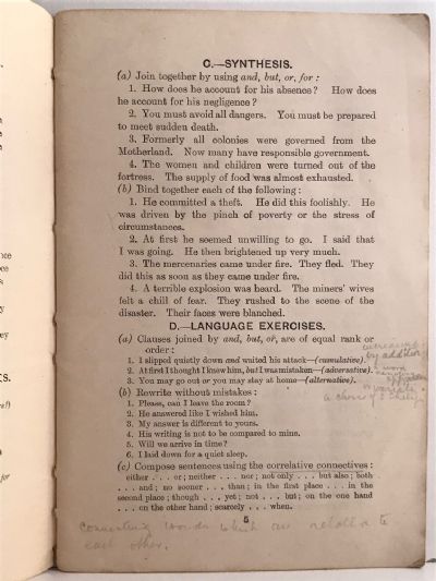 WORD AND SENTENCE BUILDING: Books V-VI For The 5th and 6th Classes or Standards