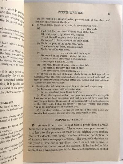 INSTRUCTION MANUAL for PRECIS-WRITING