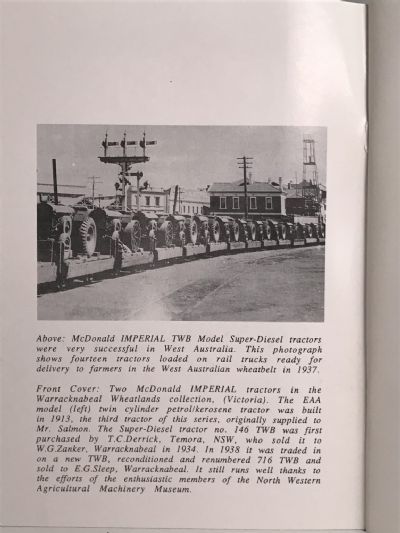 McDONALD IMPERIAL TRACTORS - Fifty Years