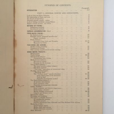 Report on the Fisheries of Fiji 