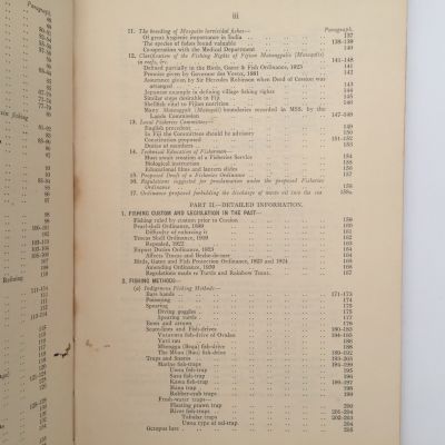 Report on the Fisheries of Fiji 