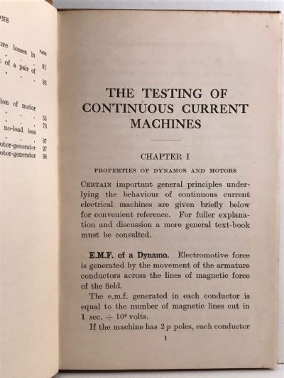 TESTING OF CONTINUOUS CURRENT MACHINES