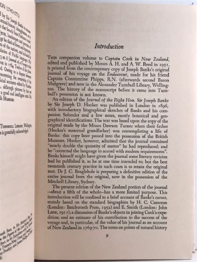 SIR JOSEPH BANKS IN NEW ZEALAND from his Journal