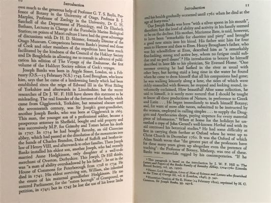 SIR JOSEPH BANKS IN NEW ZEALAND from his Journal