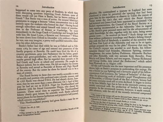 SIR JOSEPH BANKS IN NEW ZEALAND from his Journal
