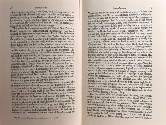 SIR JOSEPH BANKS IN NEW ZEALAND from his Journal