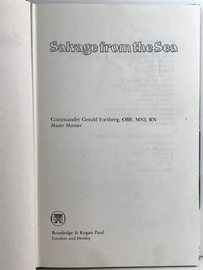 SALVAGE FROM THE SEA