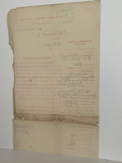 ANTIQUE MORTGAGE: The Government Advances To Settlers Office, Wellington 1902