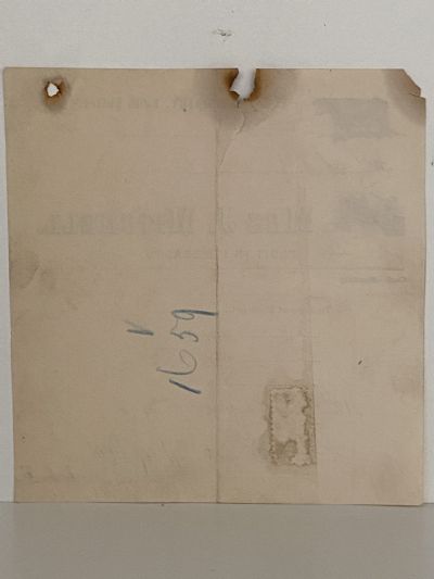 ANTIQUE INVOICE: Mrs J. Mitchell - Ayrshire Dairy, Leith Valley 1901