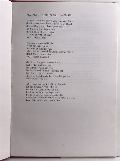 AGAINST THE SOFTNESS OF WOMAN: Poems by Jan Kemp