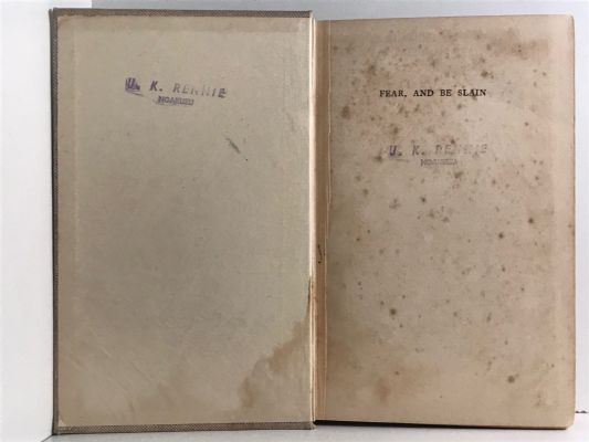 FEAR, AND BE SLAIN: Adventures by Land, Sea and Air