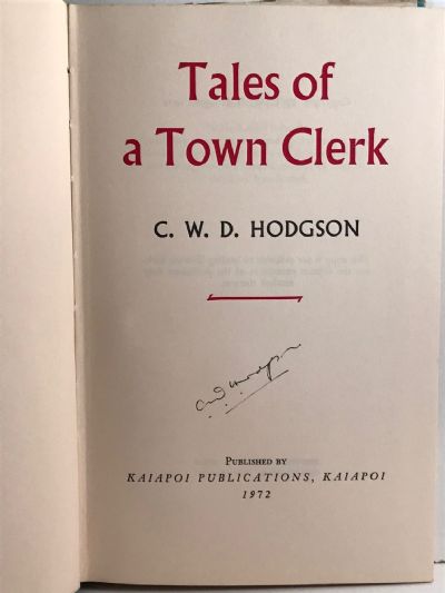 TALES OF A TOWN CLERK