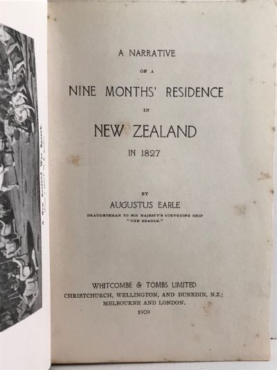 NINE MONTHS RESIDENCE IN NEW ZEALAND IN 1827