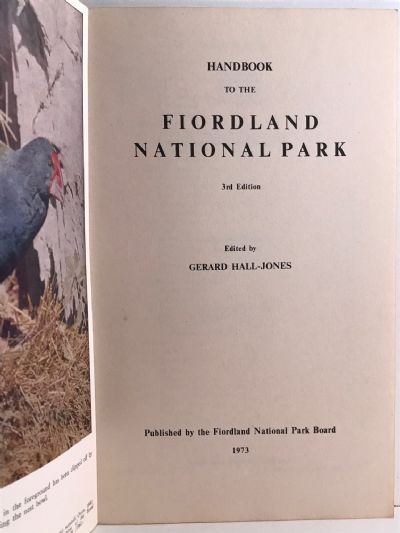 FIORDLAND NATIONAL PARK: Handbook 1973