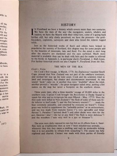 FIORDLAND NATIONAL PARK: Handbook 1973