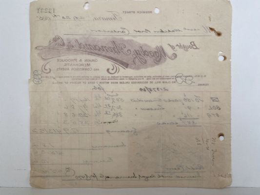ANTIQUE INVOICE: Moody Annand & Co, Dunedin - Grain & Produce Merchants 1925