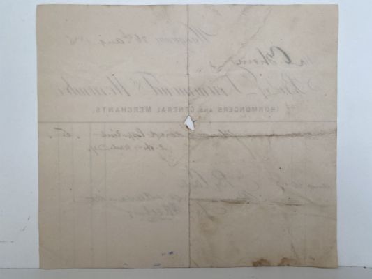 ANTIQUE INVOICE: Drummond & Alexander, Wanganui – Ironmongers 1885
