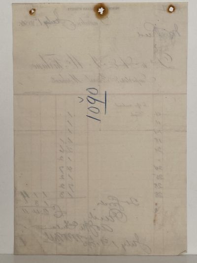 ANTIQUE INVOICE: A & J McFarlane, Dunedin - Importers & Merchants 1895