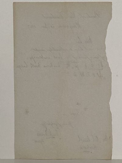 ANTIQUE RECEIPT: Bank of New Zealand, Waipawa 1887