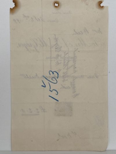ANTIQUE INVOICE: Mrs. A. McGregor - Teacher of Dancing 1899