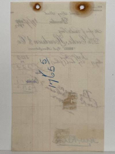 ANTIQUE INVOICE: Cooke, Howlison & Co, Dunedin - Cycles 1902