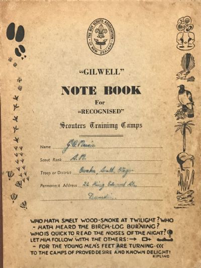 GILWELL SCOUT NOTEBOOK: For Recognised Scouters Training Camps