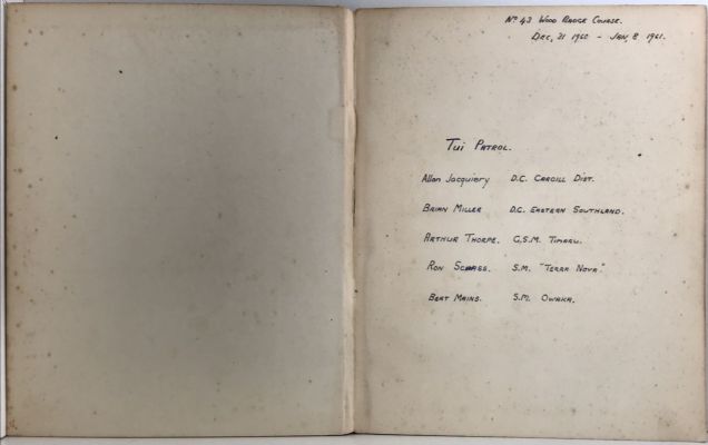 GILWELL SCOUT NOTEBOOK: For Recognised Scouters Training Camps