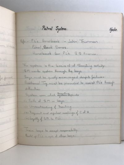 GILWELL SCOUT NOTEBOOK: For Recognised Scouters Training Camps