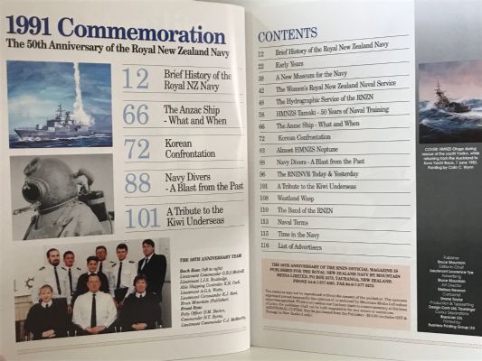 COMMEMORATION 1991: The 50th Anniversary of The Royal New Zealand Navy